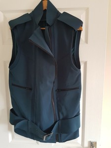 sleeveless longline jacket