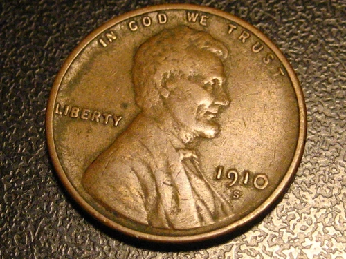 1910-S Lincoln Head Cent VF