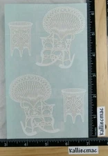 Mrs Grossman WICKER ROCKER Stickers PAPER WHISPERS FRONT PORCH ROCKER