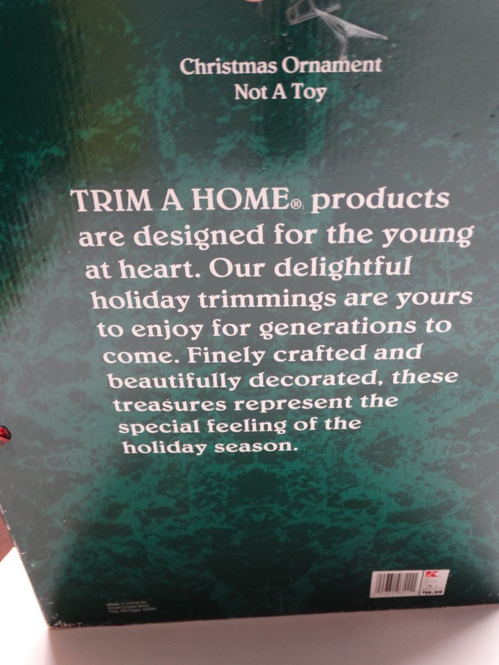 Vtg Kmart Trim A Home 15pc Set of Polymer Clay Christmas Ornaments in