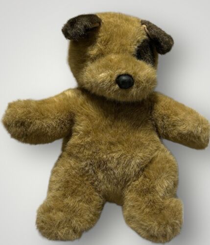 Vintage Mattel Emotions Brown Puppy Dog Plush 13 Inch 1985 Stuffed Animal Toy