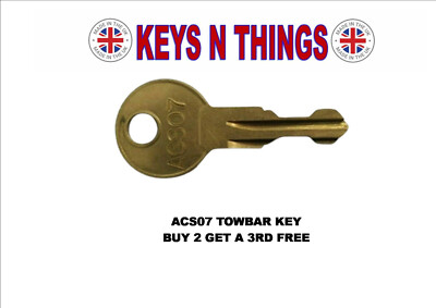 WITTER TOW TRUST TT THULE GDW PCT BRINKS ACS07 TOWBAR KEYS BUY 2 GET A 3RD FREE