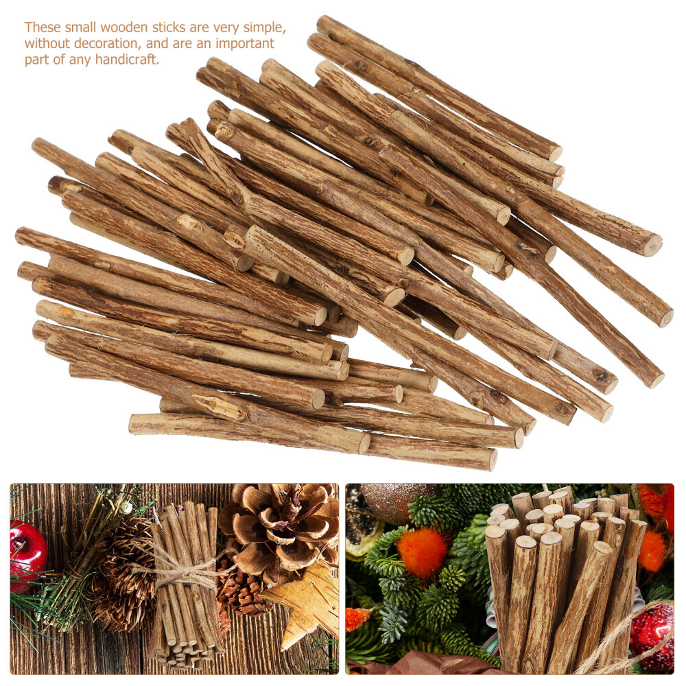 50 Bastoncini Legno Per Lavoretti - Con Fori, Lisci E Sicuri, Per DIY, Scuola, Progetti Creativi