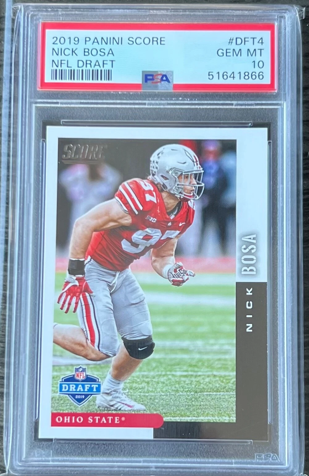 Nick Bosa Panini Score NFL Draft #DFT4 Base