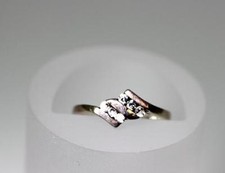 Sterling Silver Channel Set Cubic Zirconia Band Ring Size 7.25   9736