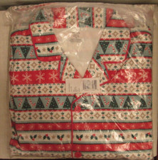 NWT Carter's Plaid Flannel Button Pajamas Set Christmas XXL inseam 32"