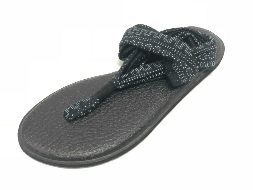 Sandalias chanclas Sanuk para mujer yoga con 2 estampados 1019795 rayas Shibori Foto 3 de 4