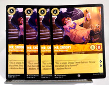 Disney Lorcana TCG Into the Inklands Mr. Snoops 11/204 Common x4