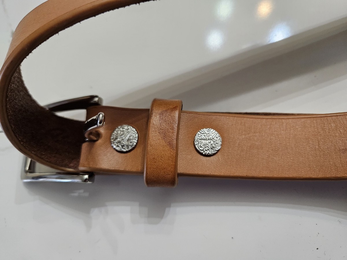 Vintage Escada Red Belt with Gold Metal \