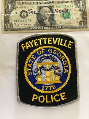 Fayetteville Georgia Police Patch Un-sewn great condition | eBay