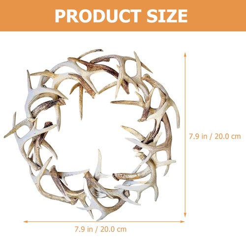 Antlers Decor Garland Simulation Wreath Front Door Decoration - Bild 4 von 12