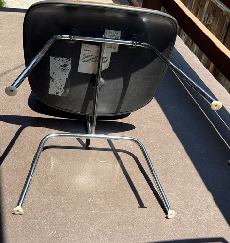 Herman Miller EAMES EC-127 Brown Padded Chair Early 1970s Missing screw/detached - Picture 13 of 18