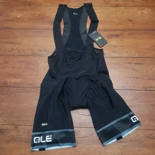 Ale Cycling Mens 2XL (XXL-6-54) Bibshorts PRR Compression Shorts Bib Black