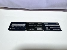 PSP Memory Stick 32MB x2 2GB x1 3pcs Used Untested