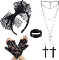 Mivaiun 5Pcs Damen 80Er Jahre Accessoires 80Er Jahre Fasching KostüM ZubehöR 8