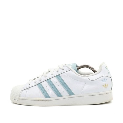 adidas Herren Superstar Sneaker EU 44 weiß/hellblau GY0977 Originals