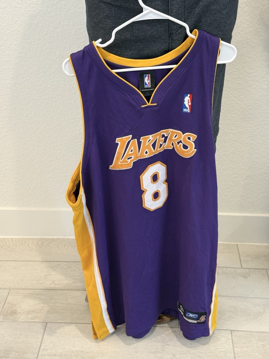 Authentic Kobe Bryant Lakers Purple #8 Vintage Reebok Jersey Men's