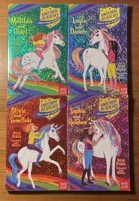 Bundle of four Unicorn Academy books by Julie Sykes in very good condition