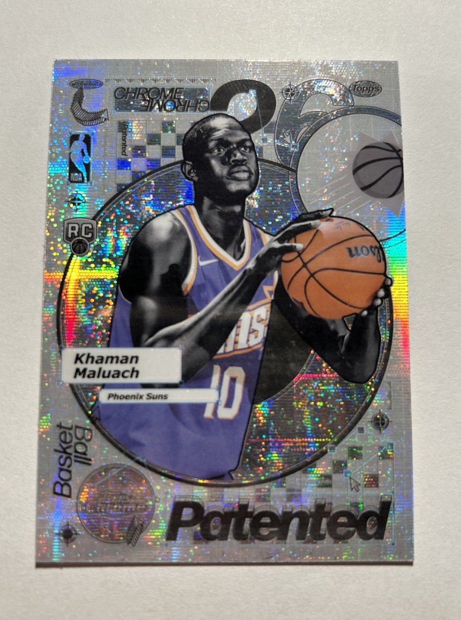 2025-26 Topps Chrome Basketball Khaman Maluach Patented Case Hit SSP