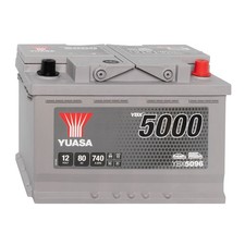 Yuasa 80Ah Autobatterie YBX5096 SMF 12V Silver High Performance Starterbatterie