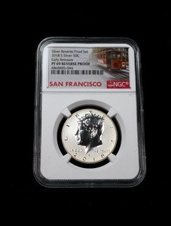2018 S 50c Kennedy Silver Reverse Proof Half Dollar NGC PF69 RP San Fran Set