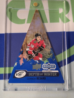 2023-24 Upper Deck Ice - Depth of Winter Rookies Connor Bedard (RC) Blue /25
