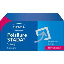 Folsäure Stada 5 mg Tabletten 100St - 17542834