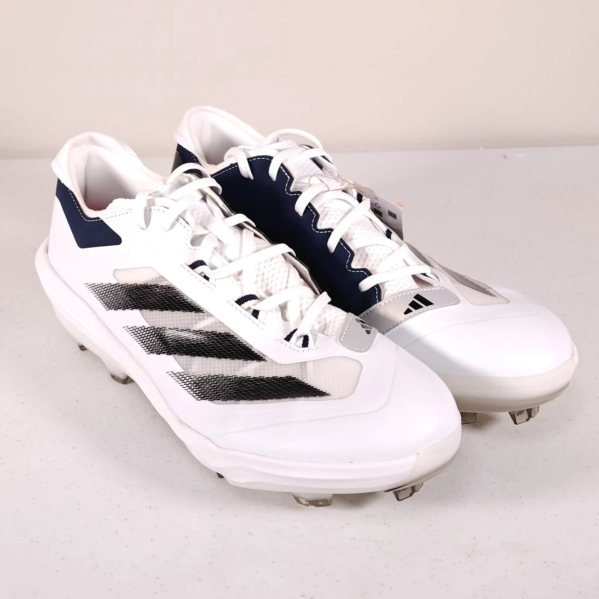 adidas White 13 US Baseball & Softball Shoes & Cleats for  display picture 1