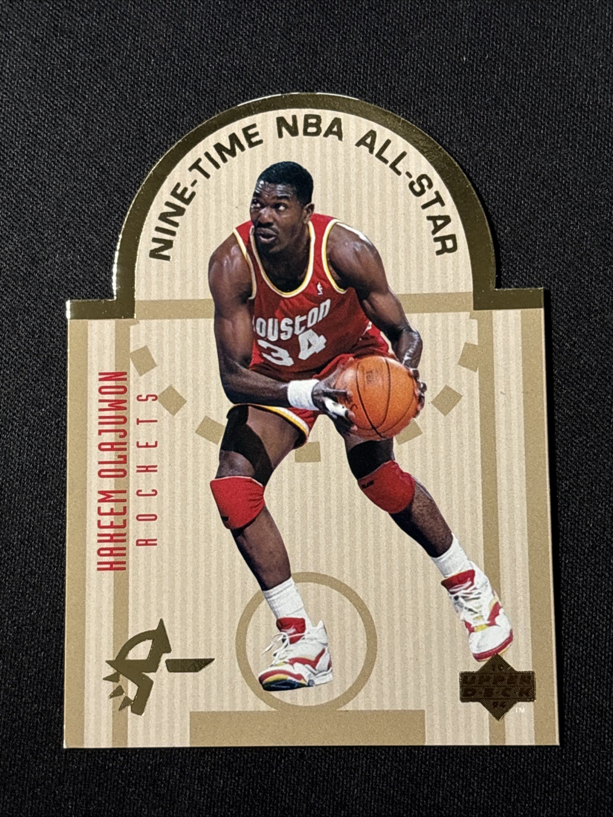 HAKEEM OLAJUWON - 1993 Upper Deck SE - Die Cut All Stars #W6 - Houston Rockets