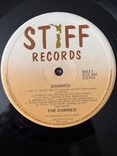 the damned damned damned damned New Zealand Press With Unique Stiff Label
