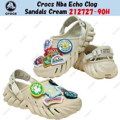 Crocs Nba Echo Clog Sandals Cream 212727-90H Unisex Size