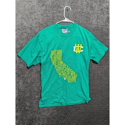 Manifest Worldwide California Hip Hop T Shirt Green Mens Size M