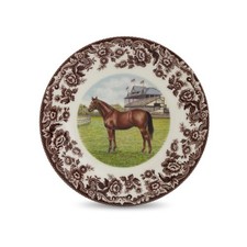 Spode Woodland Salad Plate - Thoroughbred Horse