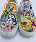 RARE Lisa Frank Inspired Hand Painted Vans Shoes - Size 8.5W/7M  - Only 1 Made — photo 2