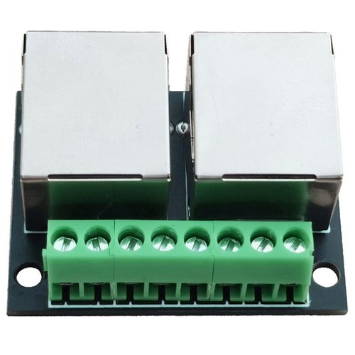 4PCS RJ45 Ethernet Dual Female Terminal Board,3.5mm Pitch Connector Board7009 - Afbeelding 5 van 7