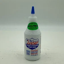 Lucas Oil 10008, Power Steering Stop Leak, Steering Sealer; 12 Ounce Bottle