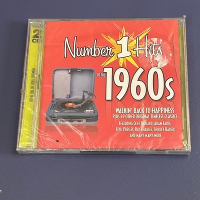 Number 1 Hits of the 1960s CD 2-disc Pop Rock Oldies Performance Compilation
