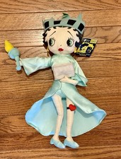 17  Large Vintage BETTY BOOP Kelly Toy Liberty Statue Plush Doll With Tags