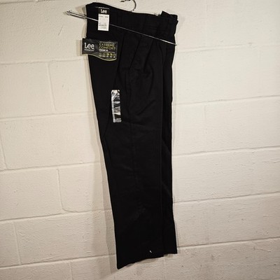 New Lee Performance Series Extreme Comfort Pants Black Straight Fit 32x30