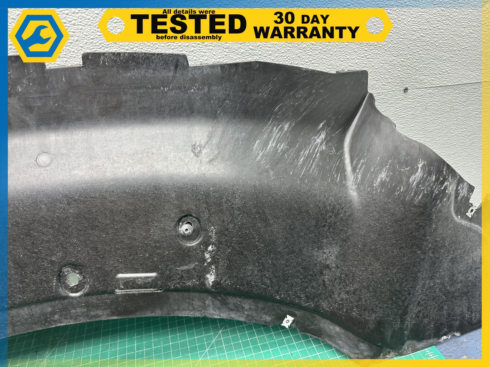 06-12 BENTLEY Flying Spur REAR BUMPER LOWER SPLASH SHIELD GUARD COVER OEM