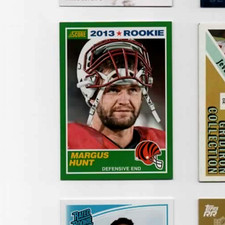 Margus Hunt 2013 Score #399 Rookie Card RC - Cincinnati Bengals. rookie card picture