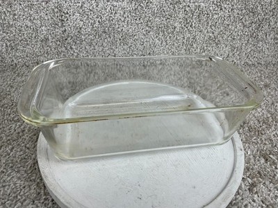 Pyrex 213 Clear Glass Loaf Pan Bread Baking Dish 8.5''x 4.5''x 2.5'' 1.5qt
