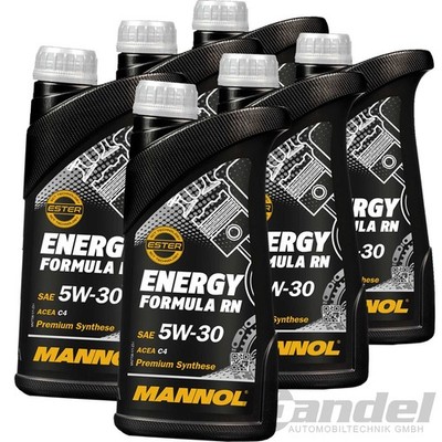 6x 1L MANNOL 7706 ENERGY FORMULA RN 5W30 passend für RN0720 MB266.51 ACEA C4
