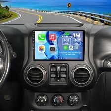 4G 64G Car Stereo for Jeep Wrangler JK 2007 2010 10 1 Touchscreen Backup Camera