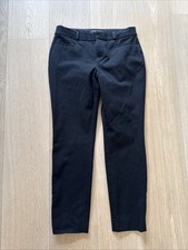 Banana Republic Black Sloan Pants Slim Fit Midrise Ankle Length Sz 4