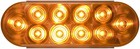 American Motorhome RV 5th Wheel Optronics STL72ABP 6" amber Oblong L.E.D. Light