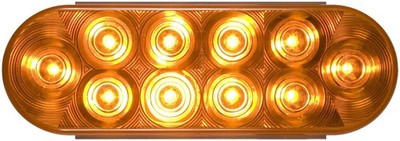 American Motorhome RV 5th Wheel Optronics STL72ABP 6" amber Oblong L.E.D. Light