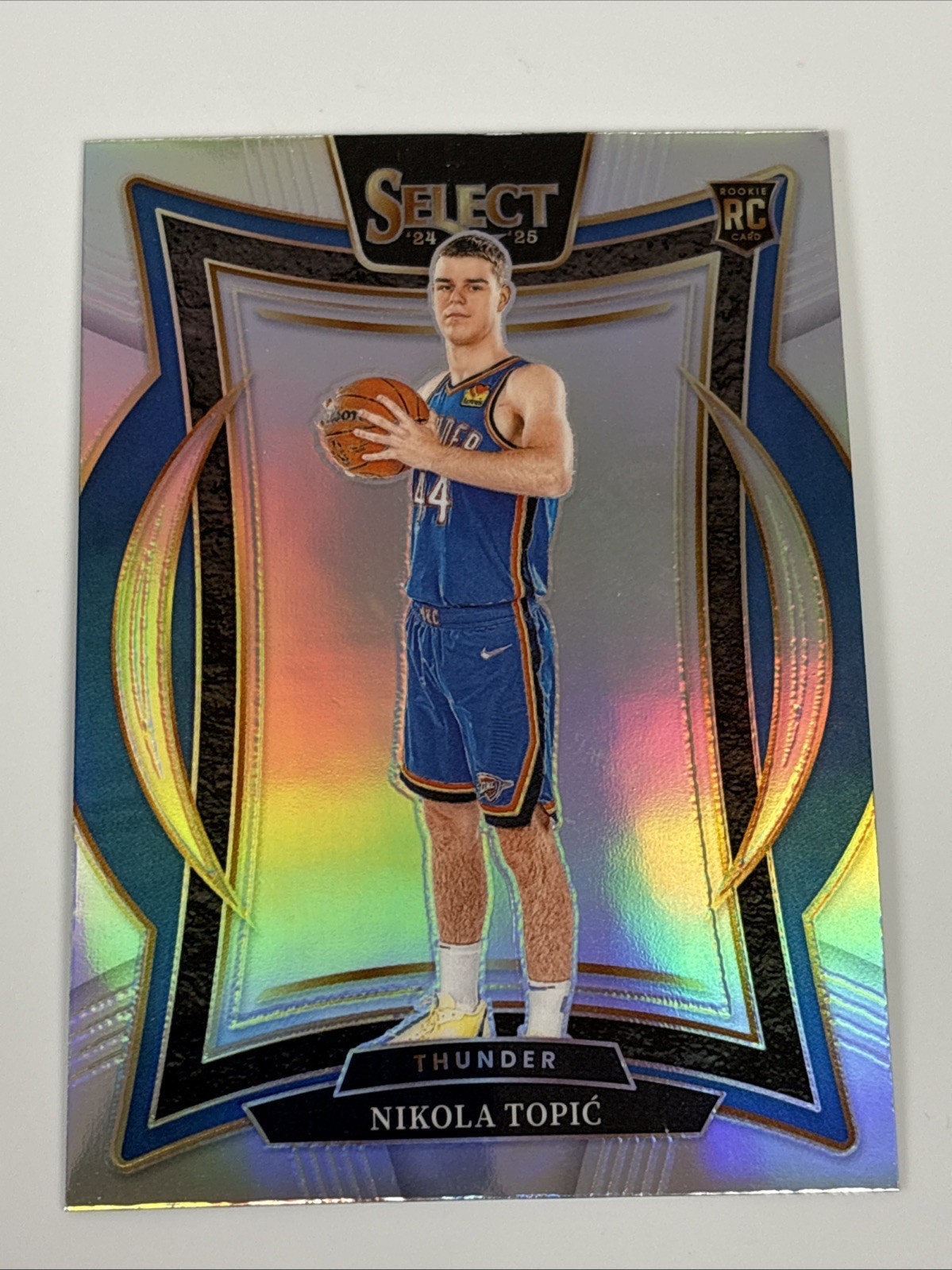 Nikola Topic 2024/25 Select Silver Prizm RC Card #89