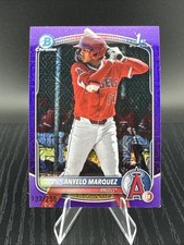 2025 Bowman Chrome #BCP-201 Anyelo Marquez Purple Mojo Refractor /250 Bowman 1st