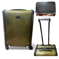 Tumi Tegra-Lite International Carry-On Spinner – Green/gold Carbon Weave